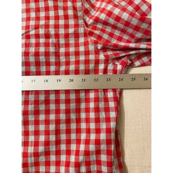 J Crew Mens Size XL Classic Flex Washed Button Down Plaid Dress Shirt Casual - Picture 5 of 6